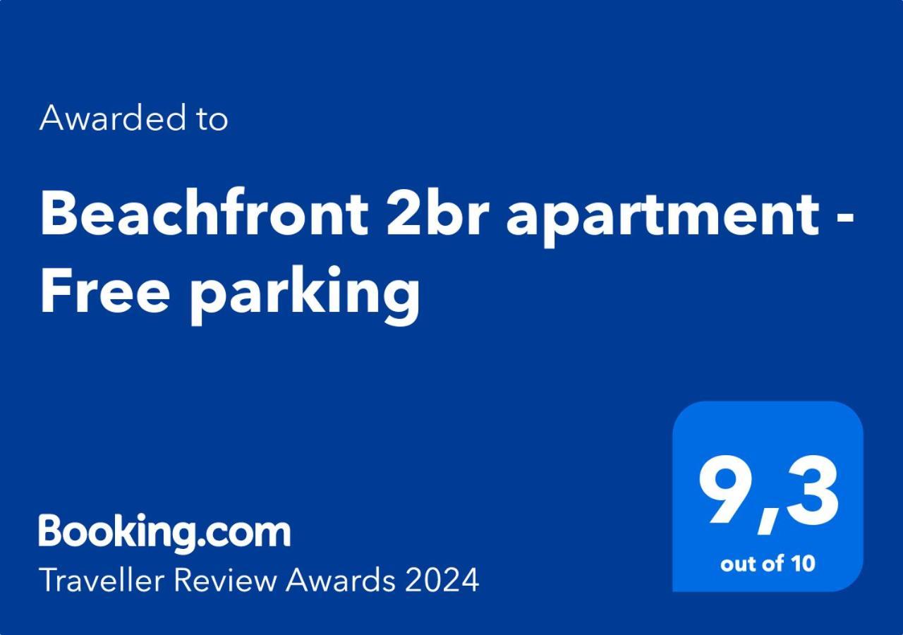 Beachfront 2Br Apartment - Free Parking Livadi  Eksteriør billede
